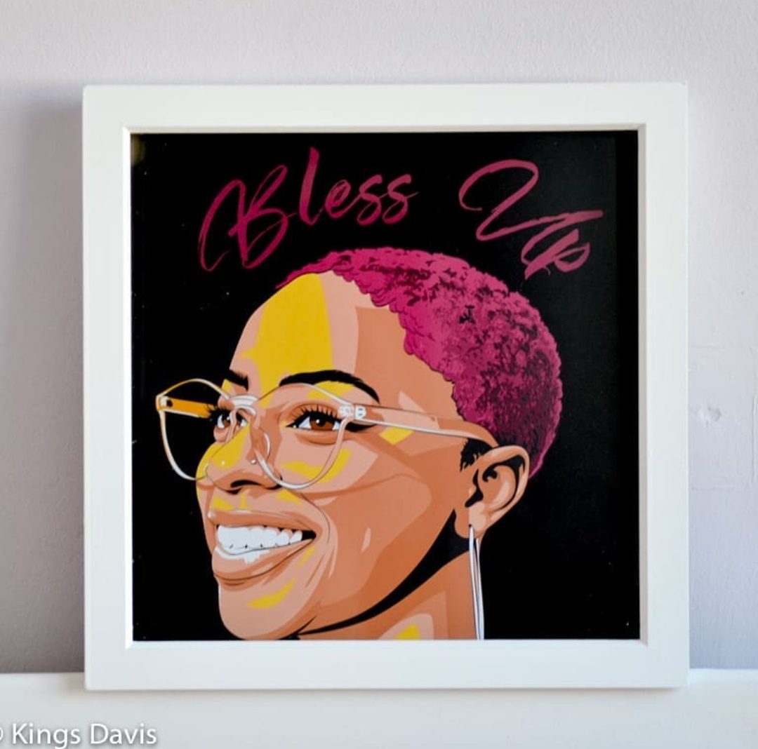 The ‘Bless Up’ framed print