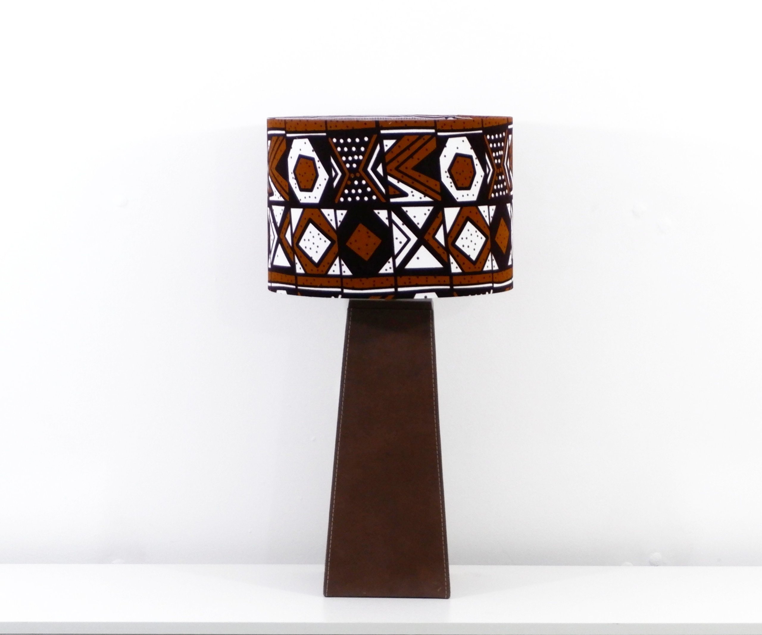 Brown Aztec Print Lampshade