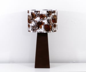 African Inspired Brown Table Lamp