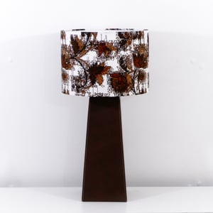 African Inspired Brown Table Lamp