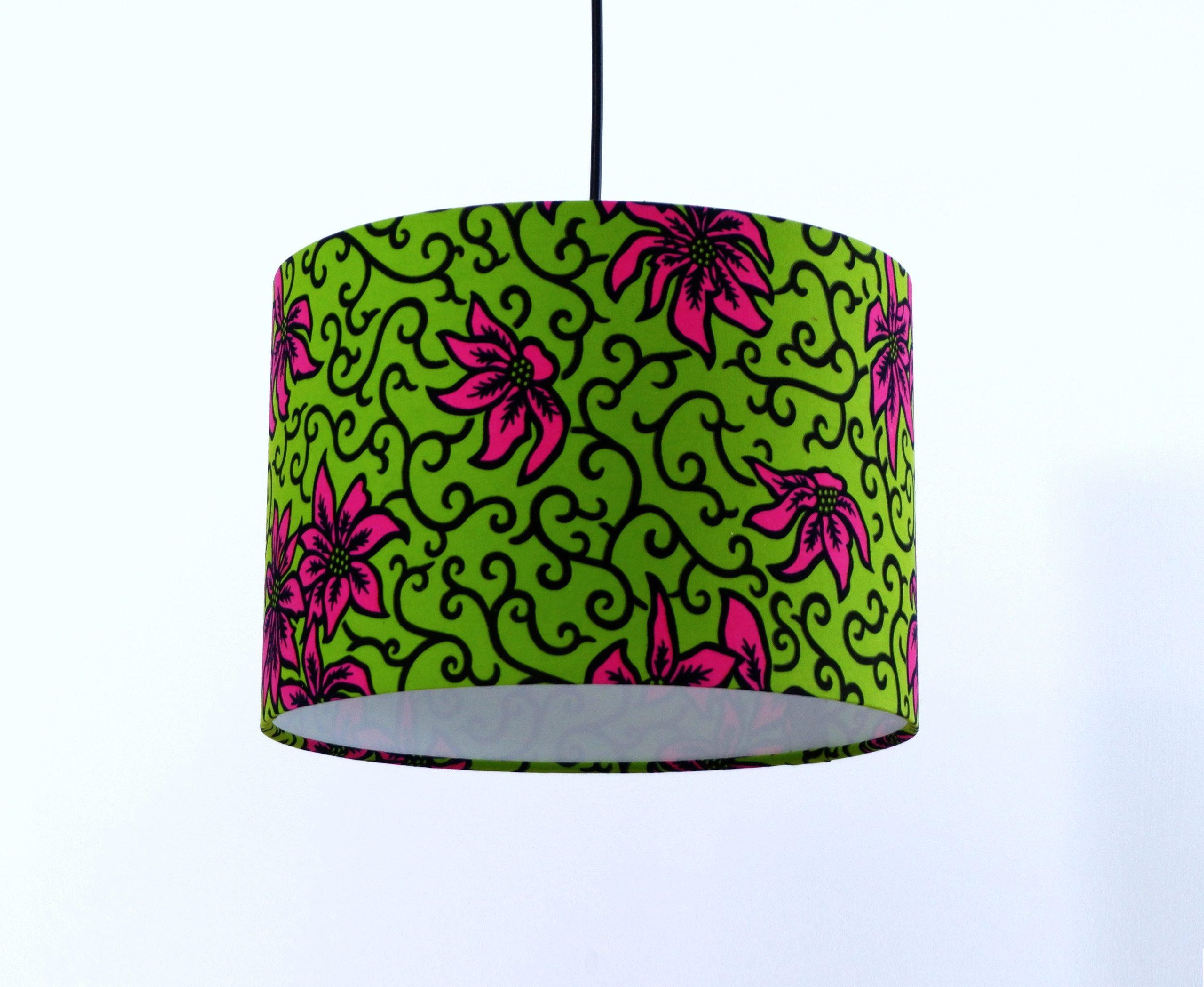 Green Drum Lampshade