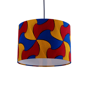 African Print Table Lampshade