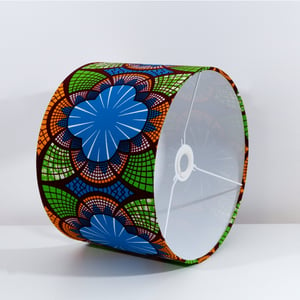 African Wax Print Lampshade