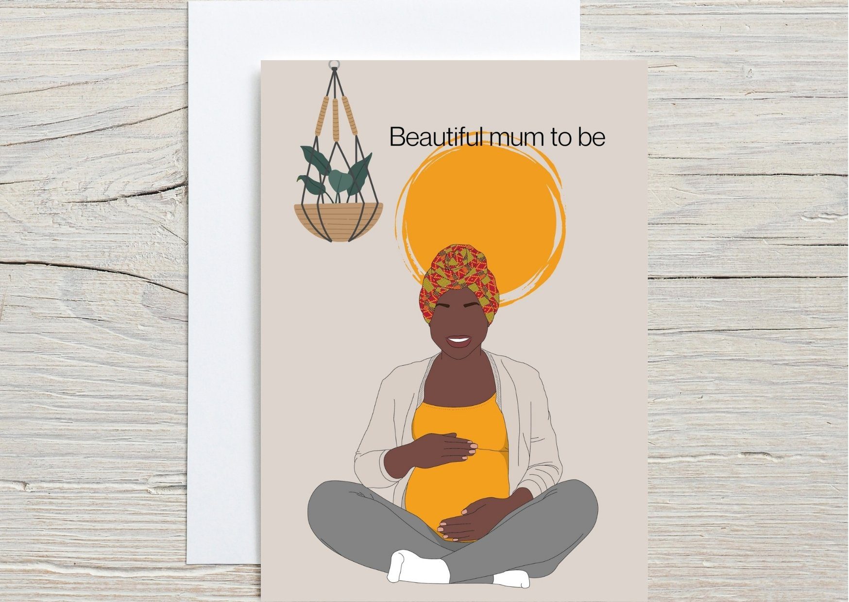 Beautiful Mum To Be Greeting Card