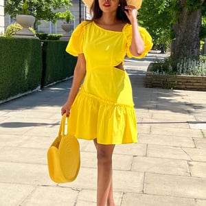 yellow cotton outfit