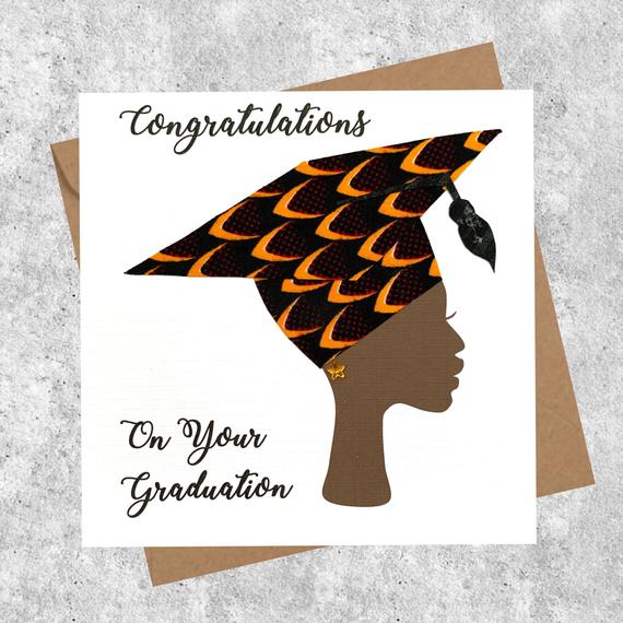 Black Woman Graduation Card