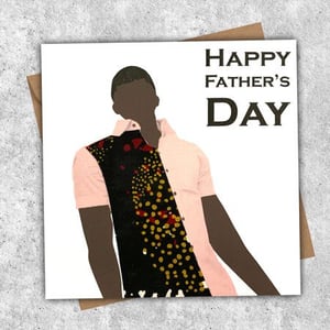 Father's Day Fabric Shirt Card