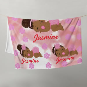 Personalised Baby Girl Blanket