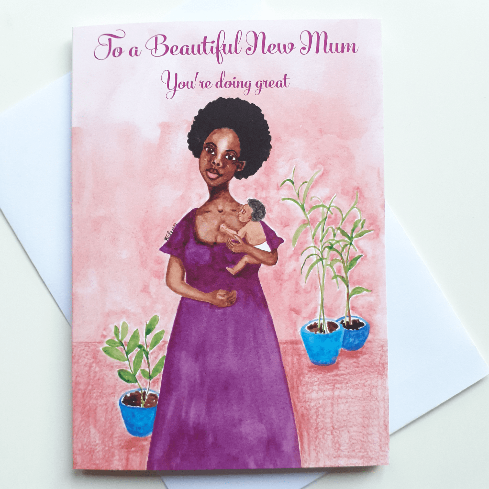 Beautiful New Mums Card ‘You’re Doing Great’
