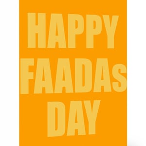 Happy Faadas Day Card