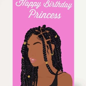 Happy Birthday Princess Card