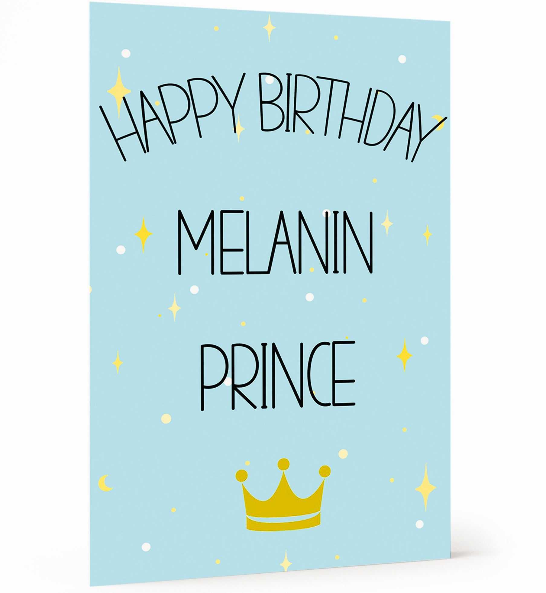 Happy Birthday Melanin Prince Card
