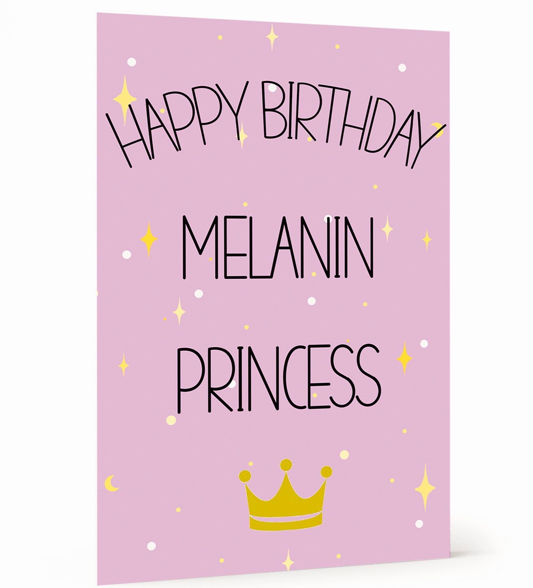 Happy Birthday Melanin Princess Card