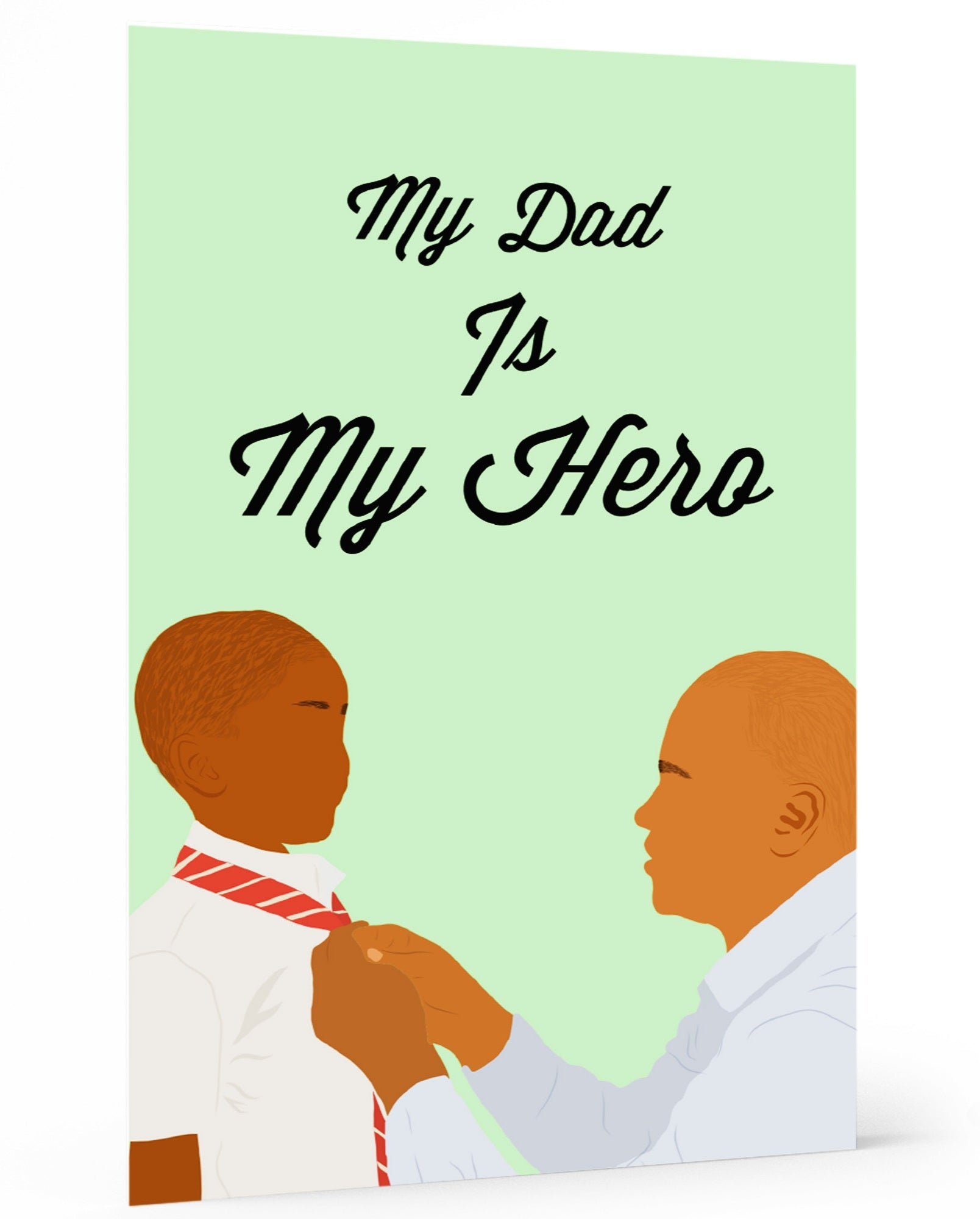 Dad My Hero Card