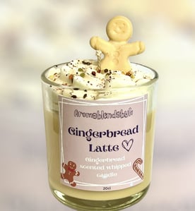 gingerbread latte candle