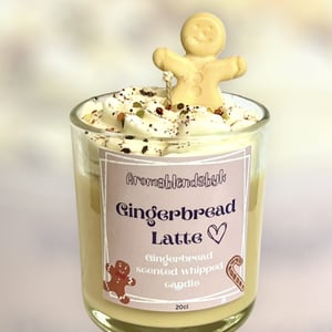 gingerbread latte candle