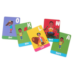 Alphabet Flashcards mixture of letters