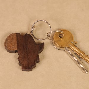 Africa Map Keyring