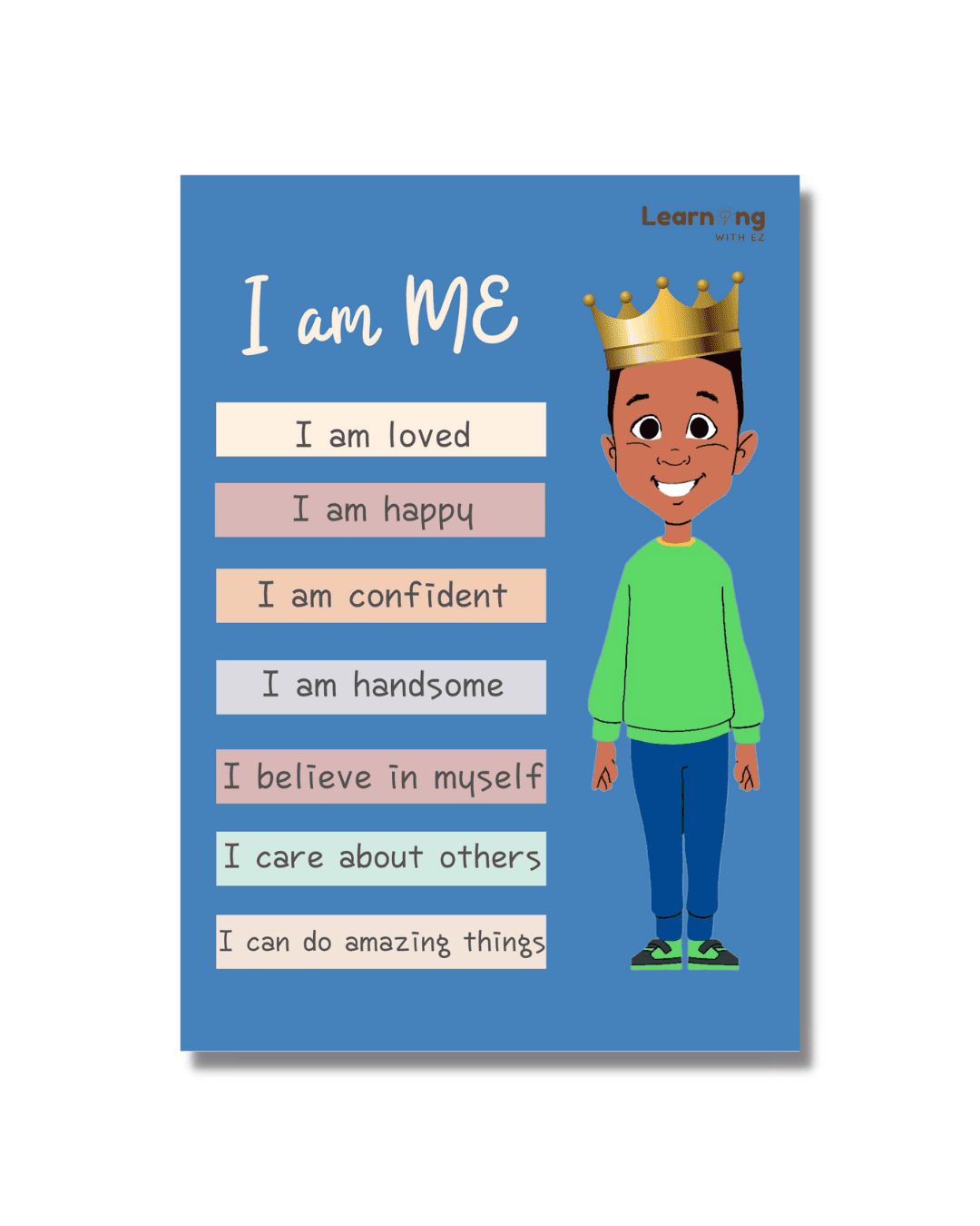 I am ME Positive Affirmation Poster (Sammy)
