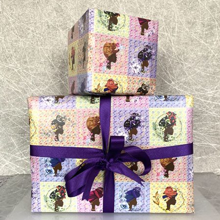African Floral Headwrap gift wrapping paper
