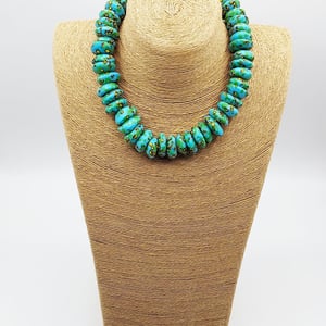 Emerald Krobo Glass Beads Handmade Necklace