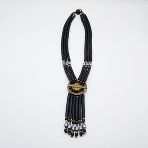 Egyptian Black Disc Handmade Necklace
