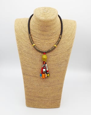 Colourful Glasses Pendant Handmade African Necklace