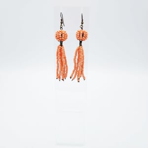 Large Beaded Swing Handmade Earrings