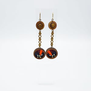 Wooden Eye Drops African Handmade Earrings
