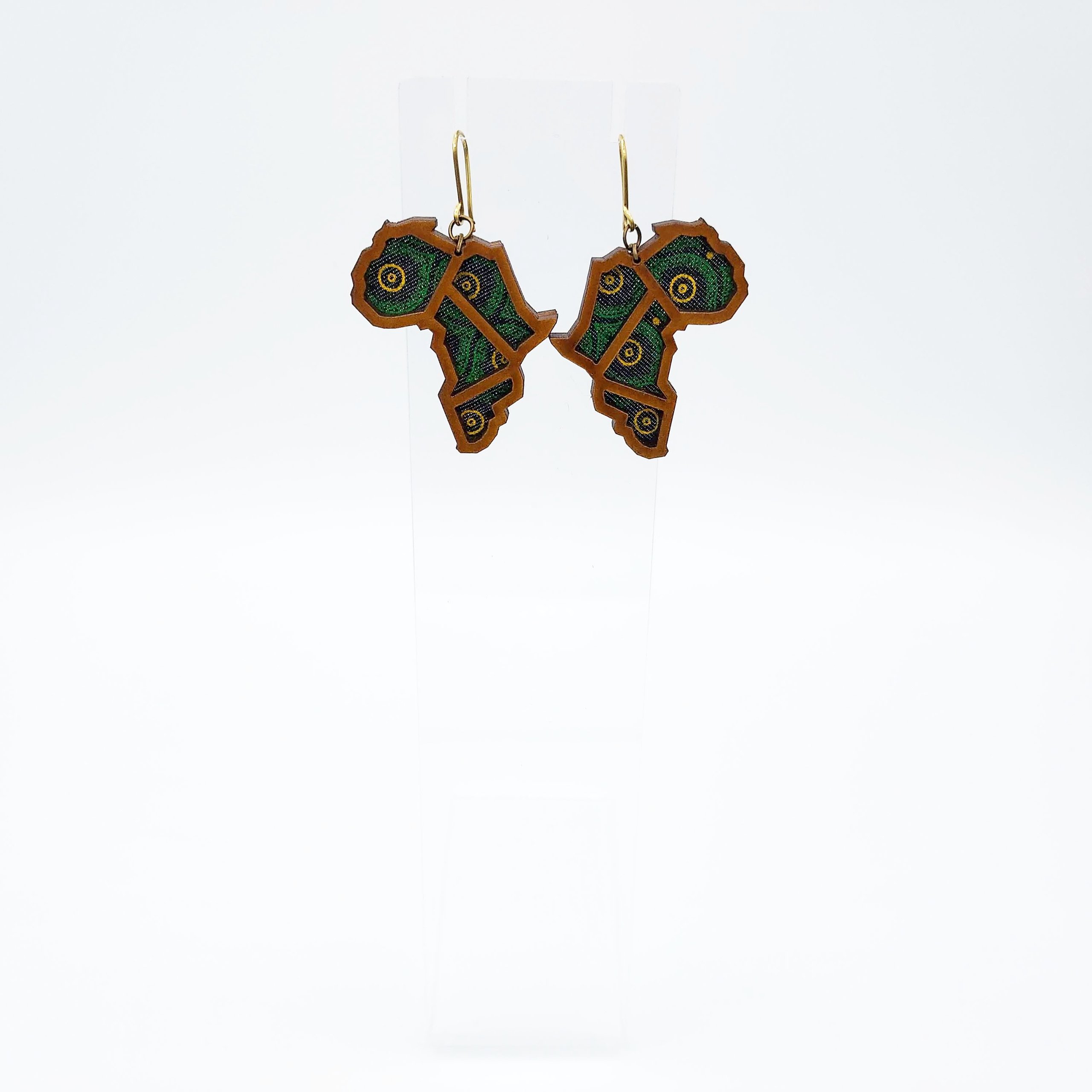 Green Mother African Handmade Earrings