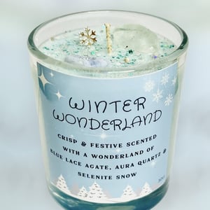 Winter Wonderland Crystal Candle