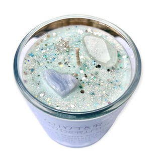 Winter Wonderland Crystal Candle