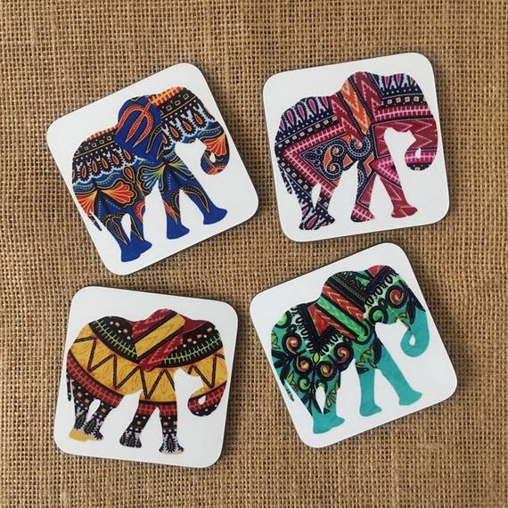 Elephant coasters – pack of 4