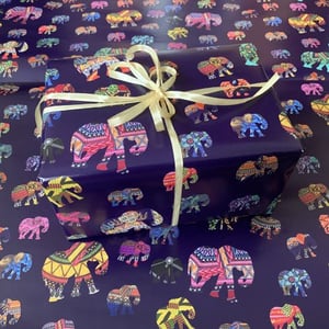 Elephant wrapping paper - 2 sheets