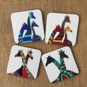 Giraffe coasters - pack of 4