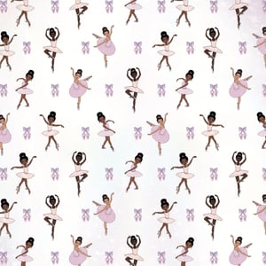 Black Ballerina Wrapping Paper