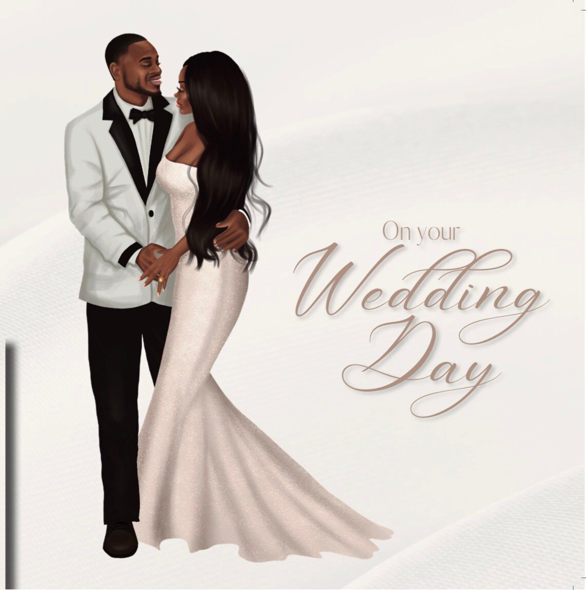 Wedding Day – Tuxedo and Shimmer Card