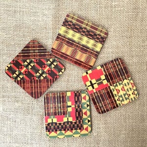 Kente coasters - pack of 4