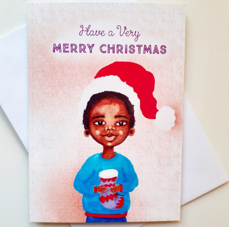 Christmas Card for Little Black Boys
