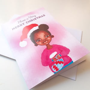 Christmas Card for Little Black Girls