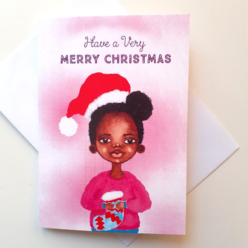 Christmas Card for Little Black Girls