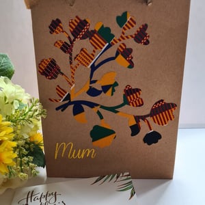 mother's day gift bag, gift bags, kente bags