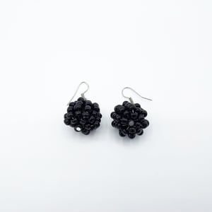 Large Berry Beaded Handmade Earrings