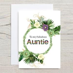 Fabulous Auntie Card