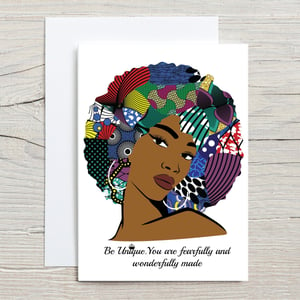 Fearfully and Wonderfully Made Afrocentric Woman Card