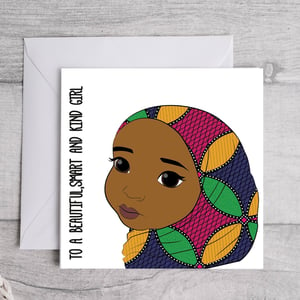 Muslim Hijab Birthday Card