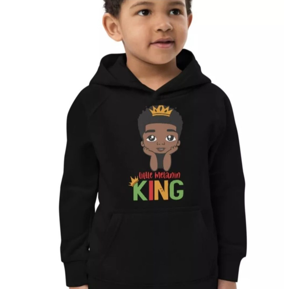 Personalised Little Melanin King Hoodie