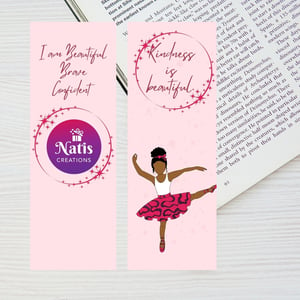 Black Ballerina Girl Bookmark