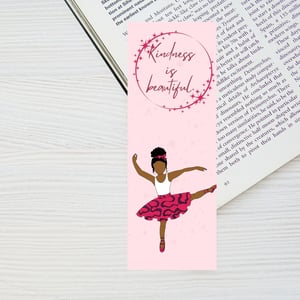 Black Ballerina Girl Bookmark