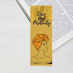 Black Woman in Headwrap Affirmation Bookmark
